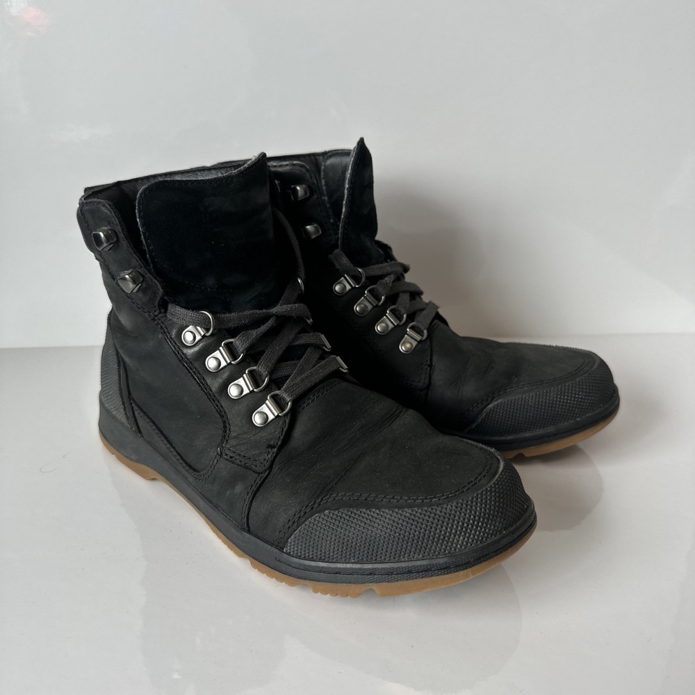 Mens Sorel Caribou Fleece Lined Snow Mid Calf Waterproof Boots‎